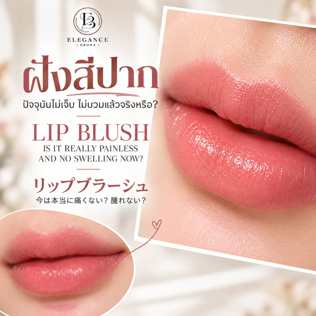 ฝังสีปาก Lip Blush Elegance Brows